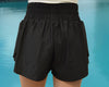 elastic waist short with bottom